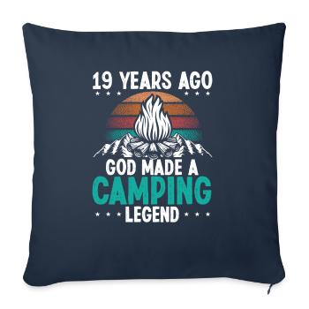 19 Year Old Camping Legend Scout 19Birthday Camper - Sofa pillowcase 17,3'' x 17,3'' (45 x 45 cm) - navy - Front