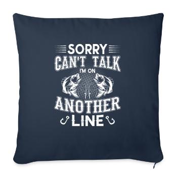 Fish Angel Fishing Claim - Sofa pillowcase 17,3'' x 17,3'' (45 x 45 cm) - navy - Front