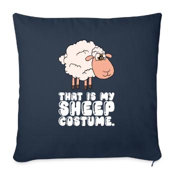 This is my sheep costume - Sofa pillowcase 17,3'' x 17,3'' (45 x 45 cm) - navy - Front
