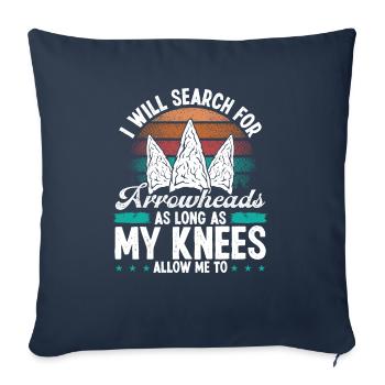 Collector Knee Injury Knee Pain Arrowhead Hunting - Sofakissenbezug 45 x 45 cm - Navy - Vorne