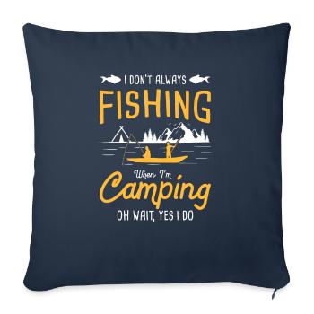 Fishing Sport Fishing Fish Fishing Hooks Fishing - Sofa pillowcase 17,3'' x 17,3'' (45 x 45 cm) - navy - Front