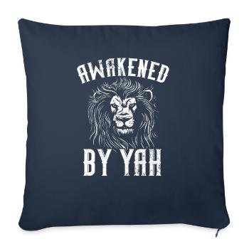 Awakened By Yah Jewish Country Israelite Israel - Sofa pillowcase 17,3'' x 17,3'' (45 x 45 cm) - navy - Front