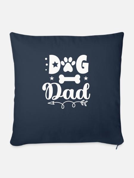 Hunde-Papa - Sofakissenbezug 45 x 45 cm - Navy