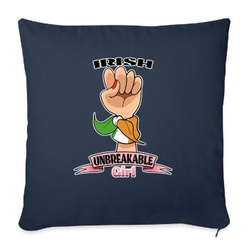 Irish Girl Unbreakable I Irish Heritage I Ireland - Sofakissenbezug 45 x 45 cm - Navy - Vorne
