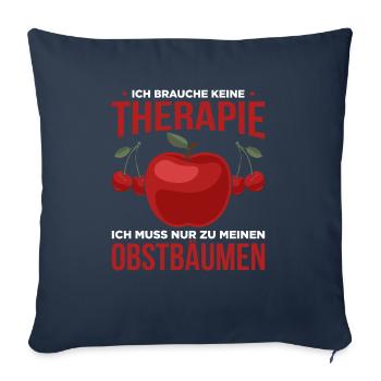 Ich Brauche Keine Therapie Ich Muss Nur Zu Meinen - Sofakissenbezug 45 x 45 cm - Navy - Vorne