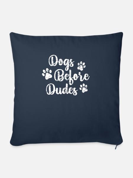 Hunde vor Dudes - Sofakissenbezug 45 x 45 cm - Navy