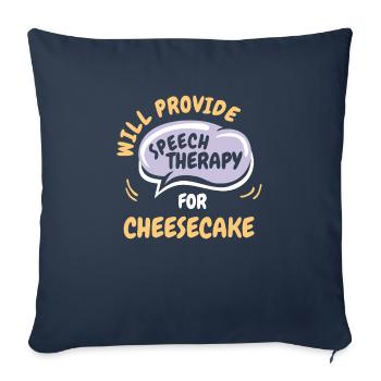 Provide Speech Therapy for Cheesecake Funny - Sofakissenbezug 45 x 45 cm - Navy - Vorne