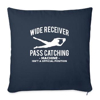 Wild Receiver Shirt Geschenk - Sofakissenbezug 45 x 45 cm - Navy - Vorne