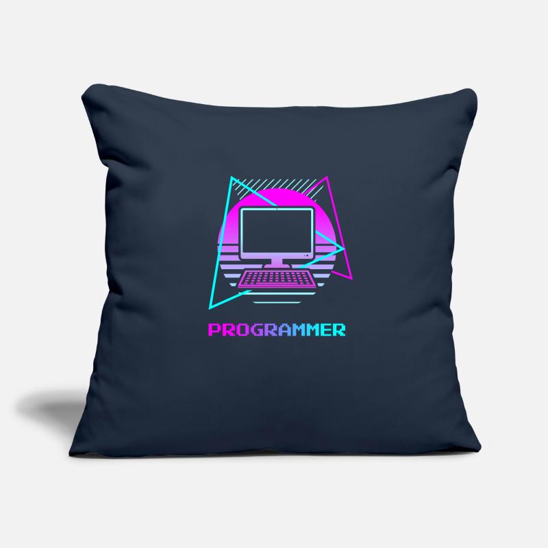 Retro Programmer Computer Programming Sofa pillowcase 17,3'' x 17,3'' (45 x 45 cm)