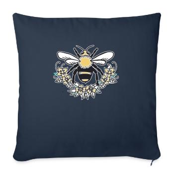 Beekeeper Bee Shirt Gift - Sofa pillowcase 17,3'' x 17,3'' (45 x 45 cm) - navy - Front
