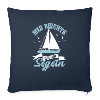 Mir reichts ich gehe Segeln Helgoland design - Sofakissenbezug 45 x 45 cm - Navy - Vorne