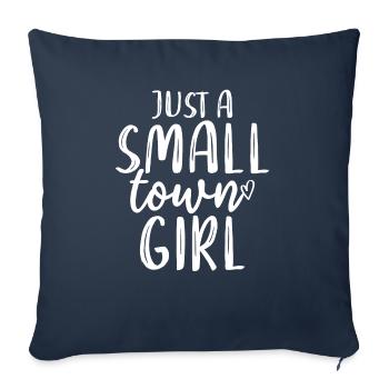 Just a small town girls' village, small - Sofa pillowcase 17,3'' x 17,3'' (45 x 45 cm) - navy - Front