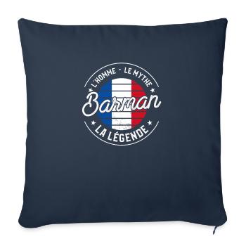 Barman L'Homme Le Mythe La Légende Bartending - Sofakissenbezug 45 x 45 cm - Navy - Vorne