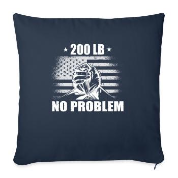 Armwrestler USA Flag Handwrestling - Sofa pillowcase 17,3'' x 17,3'' (45 x 45 cm) - navy - Front