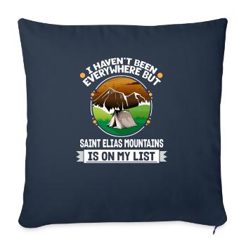Saint Elias Mountains Is On My List Hiking - Sofakissenbezug 45 x 45 cm - Navy - Vorne