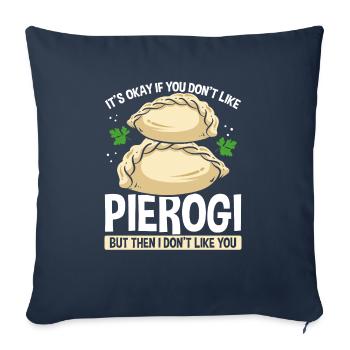 Pierogi Maker Polish Food Pierogi Making Press - Sofa pillowcase 17,3'' x 17,3'' (45 x 45 cm) - navy - Front