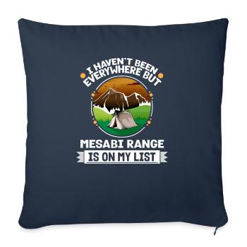 Mesabi Range Is On My List Hiking Camping Hiker - Sofakissenbezug 45 x 45 cm - Navy - Vorne