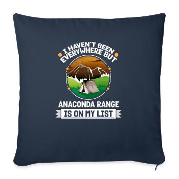 Anaconda Range Is On My List Hiking Camping Hiker - Sofakissenbezug 45 x 45 cm - Navy - Vorne