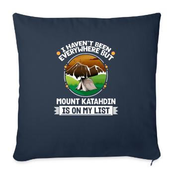Mount Katahdin Is On My List Hiking Camping Hiker - Sofakissenbezug 45 x 45 cm - Navy - Vorne