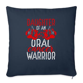 Daughter Oral Cancer Awareness Month Ribbon - Sofakissenbezug 45 x 45 cm - Navy - Vorne
