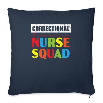 Correctional Nurse Medical Worker Gefängniskrankenschwester - Sofakissenbezug 45 x 45 cm - Navy - Vorne