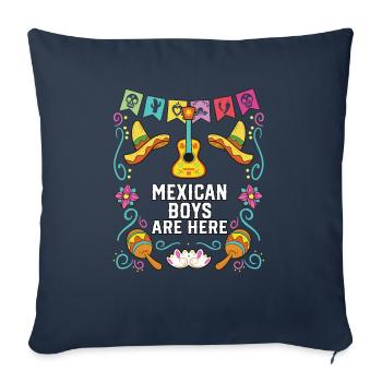 Mexican Boys Are Here Mexico Pride Country - Sofa pillowcase 17,3'' x 17,3'' (45 x 45 cm) - navy - Front