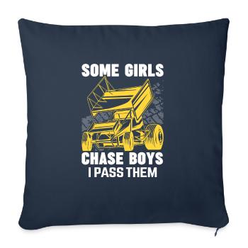 Triathlon Lifestyle Swimming Cyclists Runners Sp - Sofa pillowcase 17,3'' x 17,3'' (45 x 45 cm) - navy - Front
