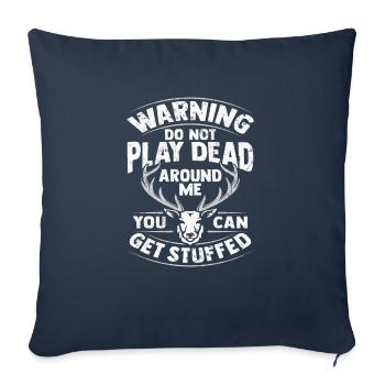 Taxidermist design for stuffing animals - Sofa pillowcase 17,3'' x 17,3'' (45 x 45 cm) - navy - Front