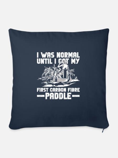 Drachenboot Und Drachenbootrennen - Sofakissenbezug 45 x 45 cm - Navy