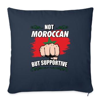 Not Moroccan But Supportive Travel Tourist Morocco - Sofakissenbezug 45 x 45 cm - Navy - Vorne