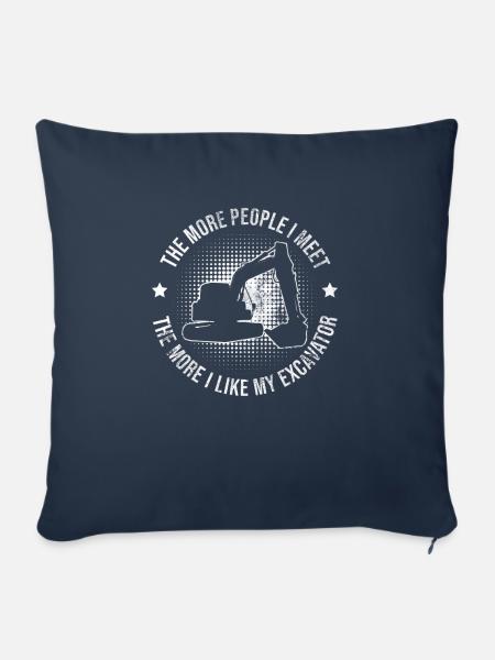 Baggerfahrer Baggerführer - Sofakissenbezug 45 x 45 cm - Navy