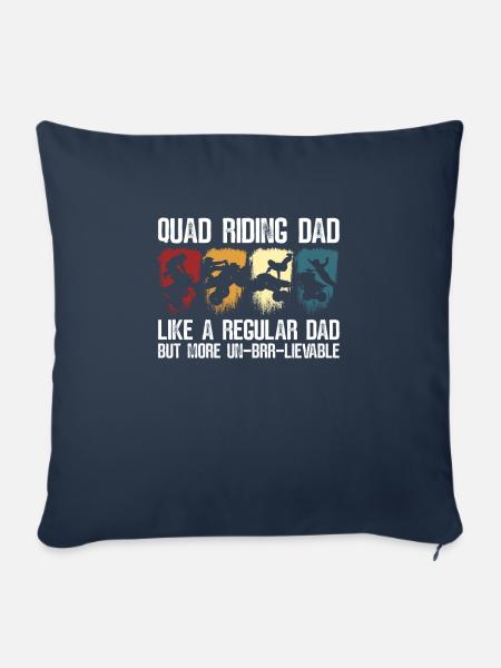 Quad Quadfahrer - Sofakissenbezug 45 x 45 cm - Navy