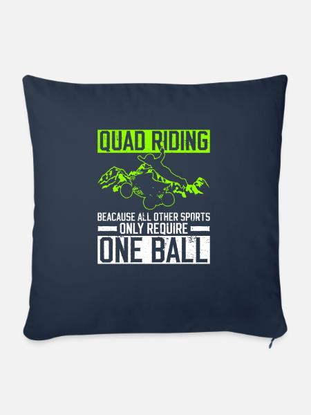 Quadfahren Quad Quadfahrer - Sofakissenbezug 45 x 45 cm - Navy