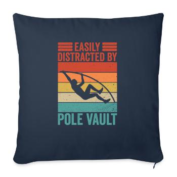 Stabhochspringer Stabhochsprung Stabhochspringen - Sofa pillowcase 17,3'' x 17,3'' (45 x 45 cm) - navy - Front