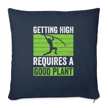 Stabhochspringer Stabhochsprung - Sofa pillowcase 17,3'' x 17,3'' (45 x 45 cm) - navy - Front
