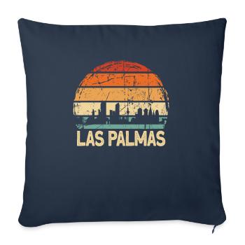 Las Palmas - Housse de coussin décorative 45 x 45 cm - bleu marine - Devant