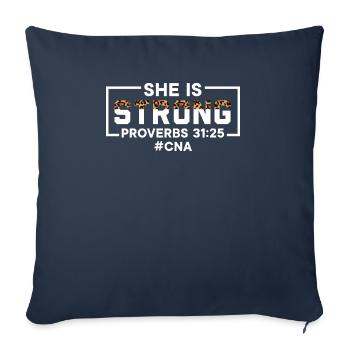Certified Nursing Assistant Medical Worker CNA - Sofa pillowcase 17,3'' x 17,3'' (45 x 45 cm) - navy - Front