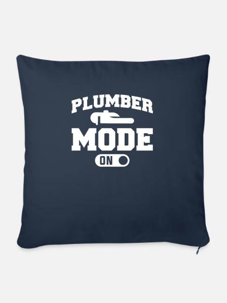 Klempner-Modus für Klempner - Sofakissenbezug 45 x 45 cm - Navy