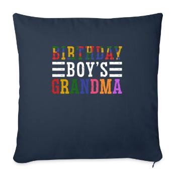 Birthday Girl Grandma Building Blocks - Sofa pillowcase 17,3'' x 17,3'' (45 x 45 cm) - navy - Front
