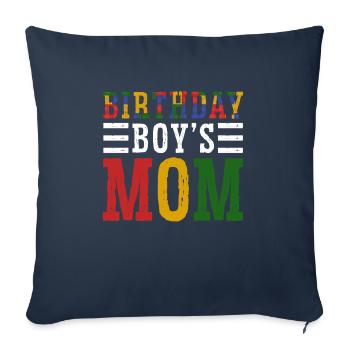 Mère du garçon d’anniversaire Bauklötze - Housse de coussin décorative 45 x 45 cm - bleu marine - Devant
