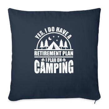 Yes, I have a retirement plan, I'm planning a - Sofa pillowcase 17,3'' x 17,3'' (45 x 45 cm) - navy - Front