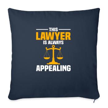 Lawyer Saying Funny Law Student Lawyer - Sofa pillowcase 17,3'' x 17,3'' (45 x 45 cm) - navy - Front