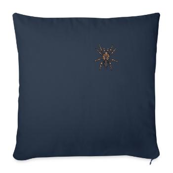 Tarantula I Tarantula Terrarium Motif for - Sofa pillowcase 17,3'' x 17,3'' (45 x 45 cm) - navy - Front