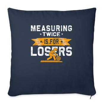 Flooring carpet installers - Sofa pillowcase 17,3'' x 17,3'' (45 x 45 cm) - navy - Front