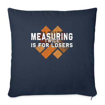 Flooring carpet installers - Sofa pillowcase 17,3'' x 17,3'' (45 x 45 cm) - navy - Front