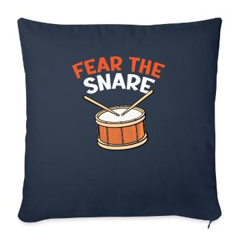 Drummer Musical Instrument Musician Drum Player - Sofa pillowcase 17,3'' x 17,3'' (45 x 45 cm) - navy - Front