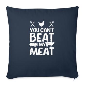 You Can't Beat My Flesh Funny - Sofa pillowcase 17,3'' x 17,3'' (45 x 45 cm) - navy - Front
