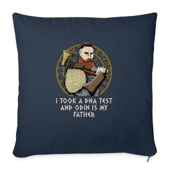 Odin Is My Father Mythology Humor Norse Sayings - Sofa pillowcase 17,3'' x 17,3'' (45 x 45 cm) - navy - Front
