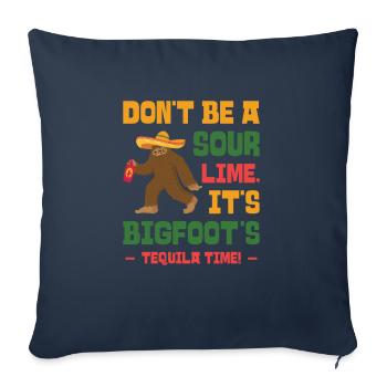 Cinco de Mayo Cryptozoologie Bigfoot Fiesta - Housse de coussin décorative 45 x 45 cm - bleu marine - Devant