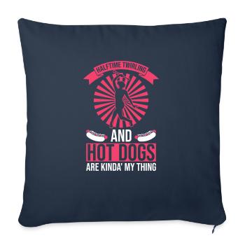 Baton Design Für Baton Twirler - Sofakissenbezug 45 x 45 cm - Navy - Vorne